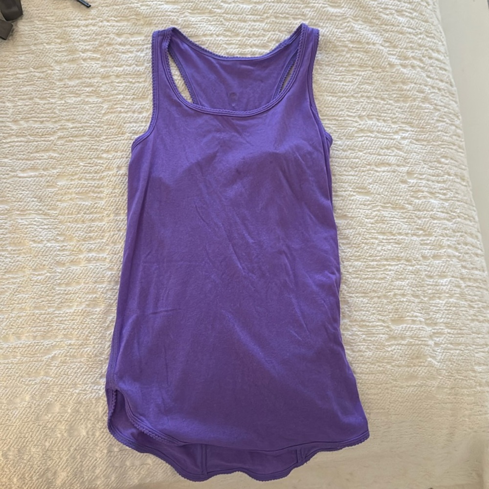 Purple kids ivivva tank with loose fit
